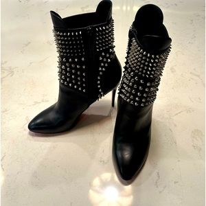 Christian Louboutin Hongroise Studded Ankle Boots 85mm